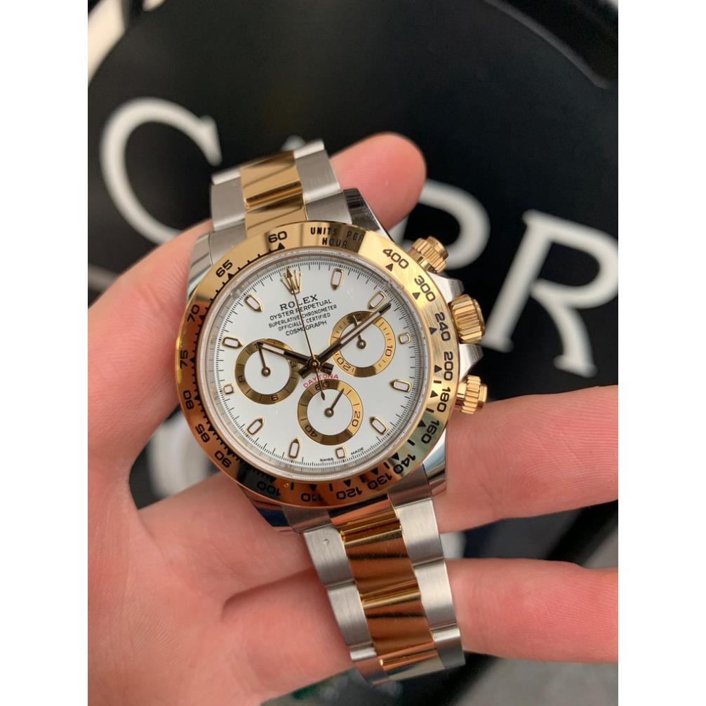 Đồng Hồ Nam Daytona Cosmograph 116503 Yellow Gold - Size 40mm mặt trắng vỏ vàng