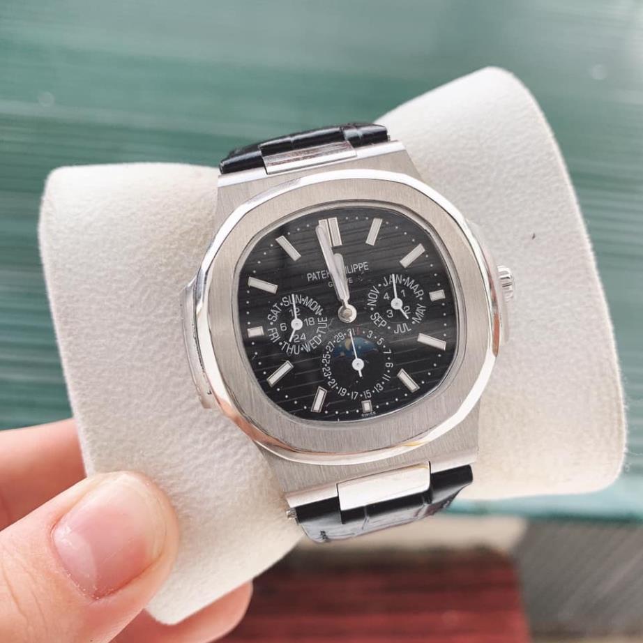 Đồng hồ Nam Pt vuông dây da, kim loại 6kim máy nhật chạy cơ Automatic  size 41-42mm nhiều màu