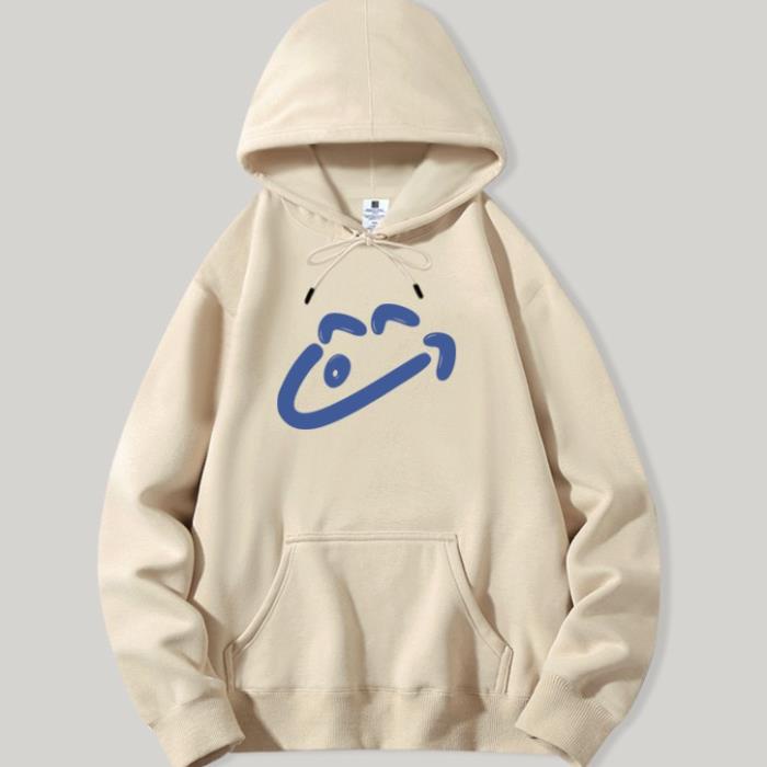 Áo Hoodie Form Rộng Nam Nữ Uniex Chất Liệu Nỉ Bông In Hình MẶT XẾCH