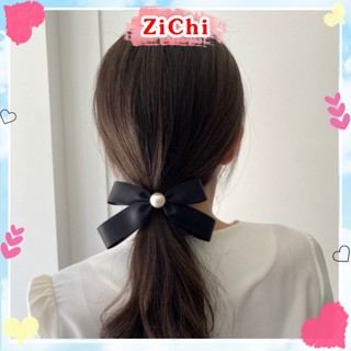 Dây cột tóc nơ đính ngọc dễ thương, cột tóc phong cách Hàn Quốc dành cho nữ Zichi SC30