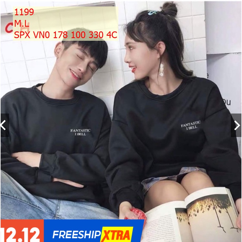 Áo đôi thu đông nam nữ vải loại 1 - aothun6789