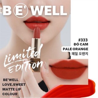 Son thỏi BeWell #333 PALE ORANGE (Đỏ cam)
