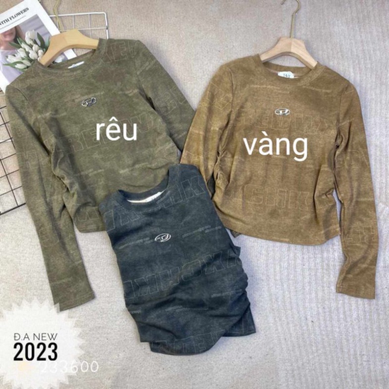 Áo thun dài tay chũ D hàng QCL1 3/10