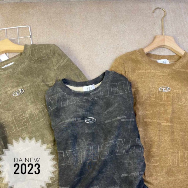 Áo thun dài tay chũ D hàng QCL1 3/10