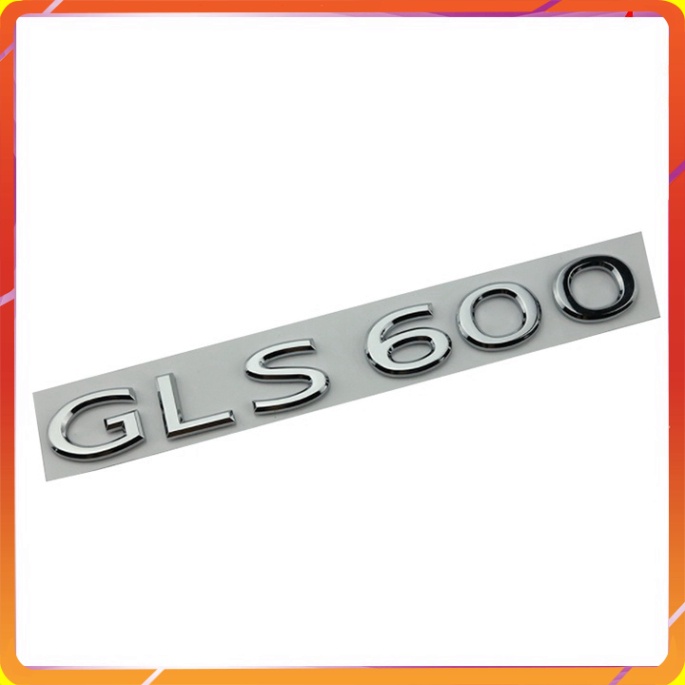 Decal tem chữ GLS600 nhựa ABS dán đuôi xe ô tô Maybach - HÀNG CHÍNH HÃNG