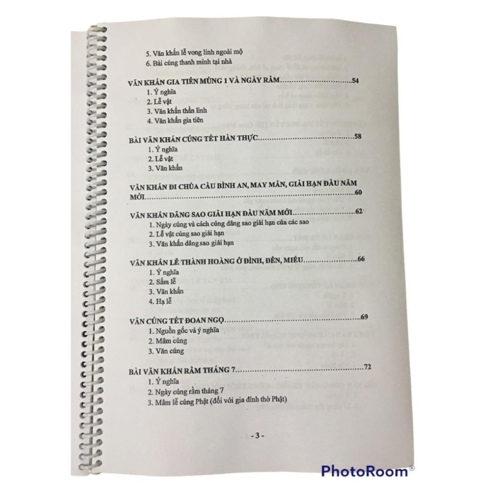 Sổ Tay 52 bài Trọn bộ văn khấn Việt nam - Tặng 2 đồng xu may mắn rất linh