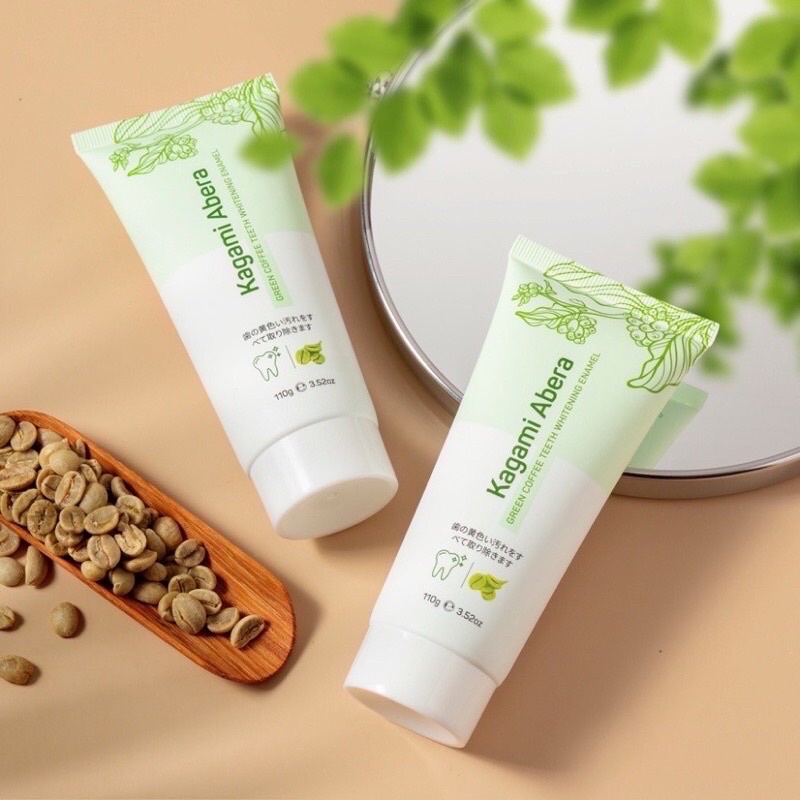 Chính hãng Men Trắng Răng Kagami Abera - Xử Lý Ngay Mọi Vết Ố Vàng Mảng Bám Cao Răng 110g