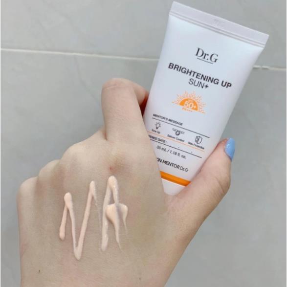 Kem Chống Nắng Dr.G Brightening Up Sun+ SPF50 màu xanh và cam 50ml