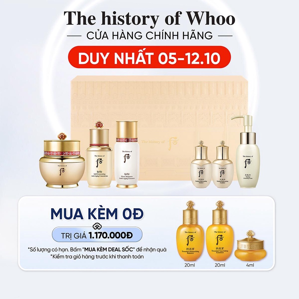 [Phiên bản Đặc Biệt] Bộ kem dưỡng 3 bước tái sinh da chống lão hóa Bichup Royal Anti-Aging Duo Special Set