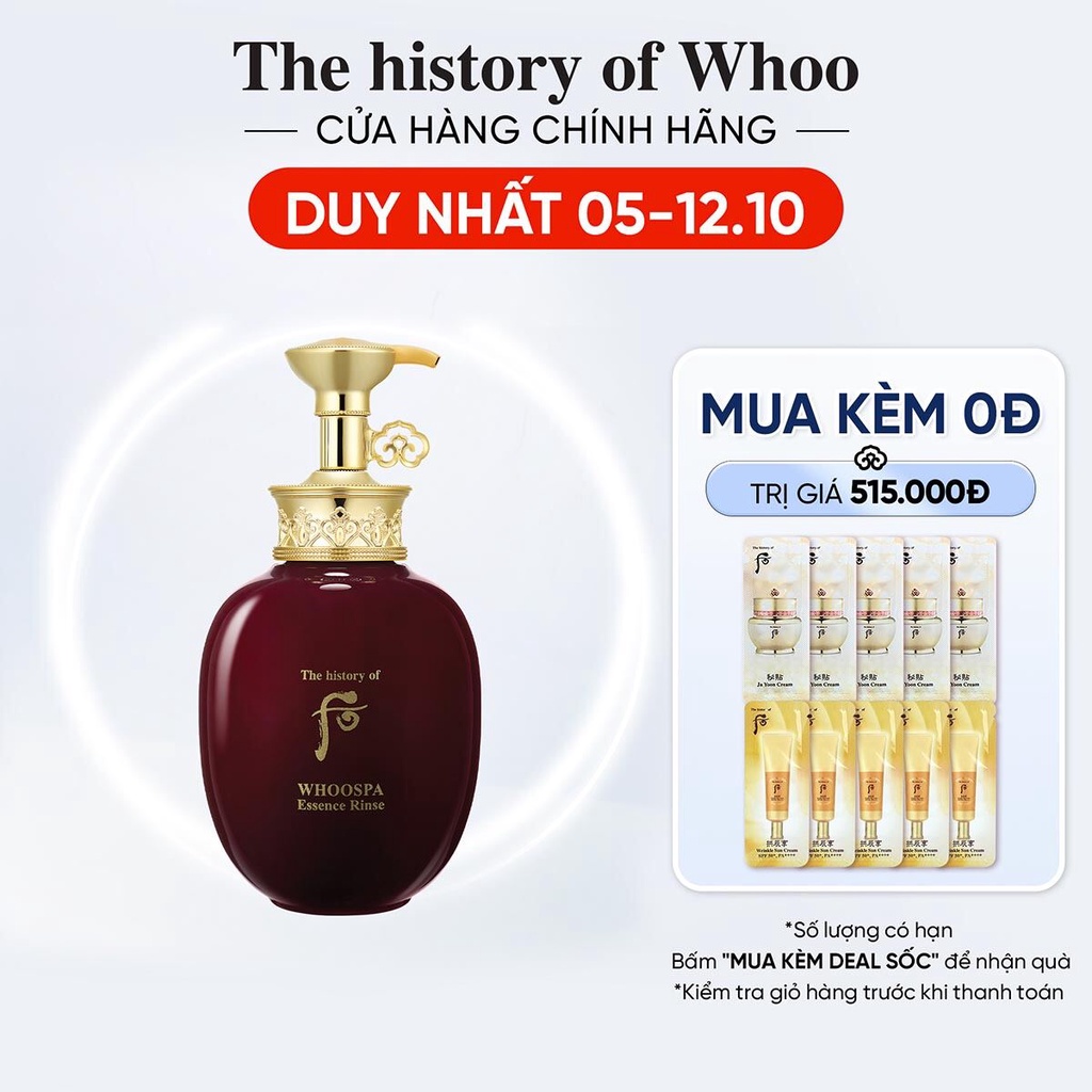 Dầu xả thảo dược Đông y dưỡng và duy trì màu tóc The history of Whoo WhooSpa Essence Rinse350ml