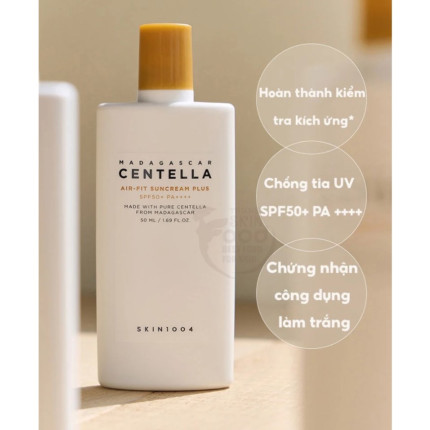 Kem Chống Nắng Skin1004 Madagascar Centella Air fit Suncream Plus SPF50+ 50ml