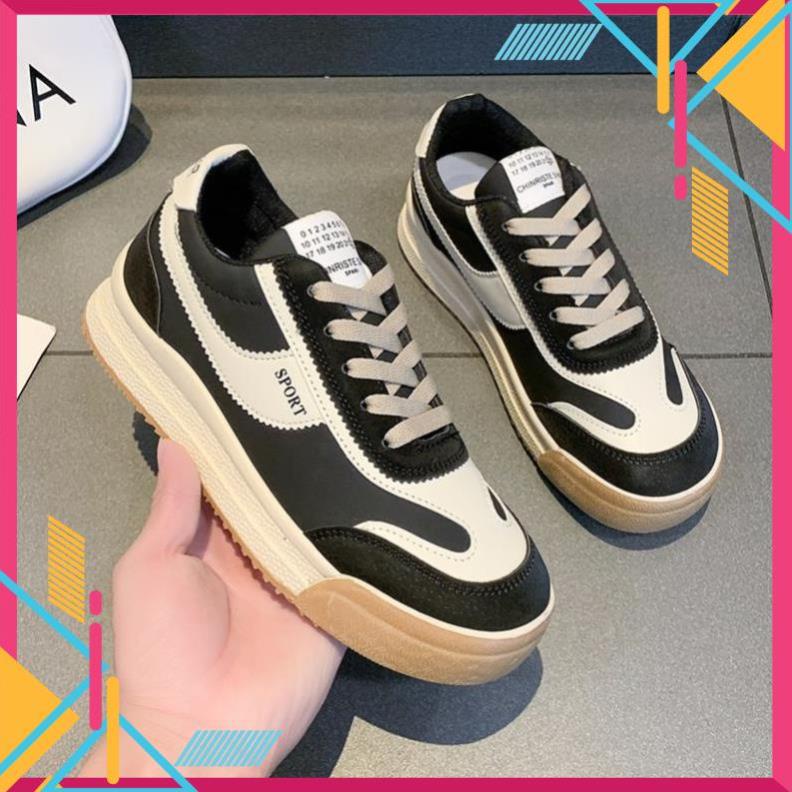 Giày thể thao thời trang cao cấp loại 1 chất xịn đế bằng mũi tròn chuẩn form siêu êm dành cho nữ 2023 mã 188