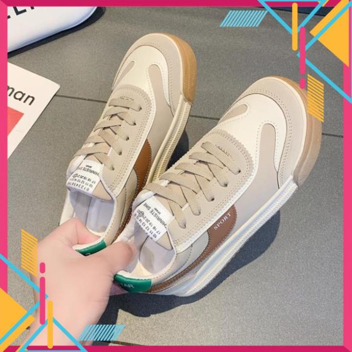 Giày thể thao thời trang cao cấp loại 1 chất xịn đế bằng mũi tròn chuẩn form siêu êm dành cho nữ 2023 mã 188