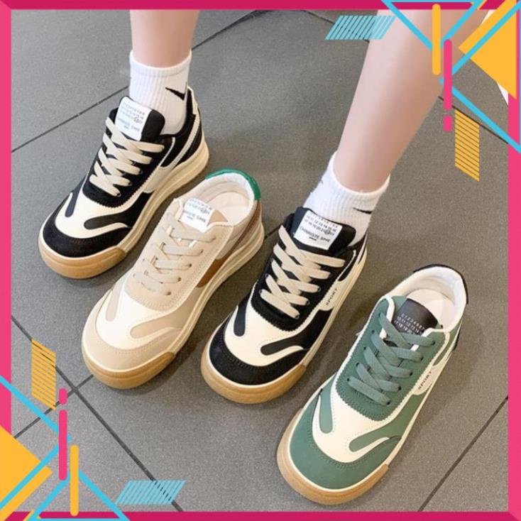 Giày thể thao thời trang cao cấp loại 1 chất xịn đế bằng mũi tròn chuẩn form siêu êm dành cho nữ 2023 mã 188