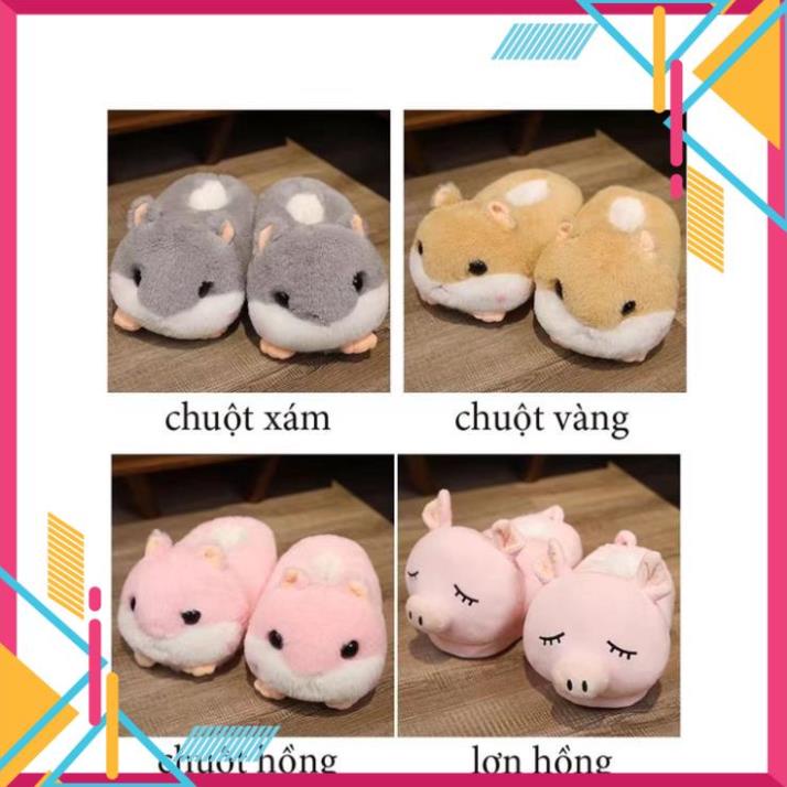 Dép Bông Đi Trong Nhà Mùa Đông Hình Chú Chuột  Dễ Thương Ấm Áp Chống Trượt 2022