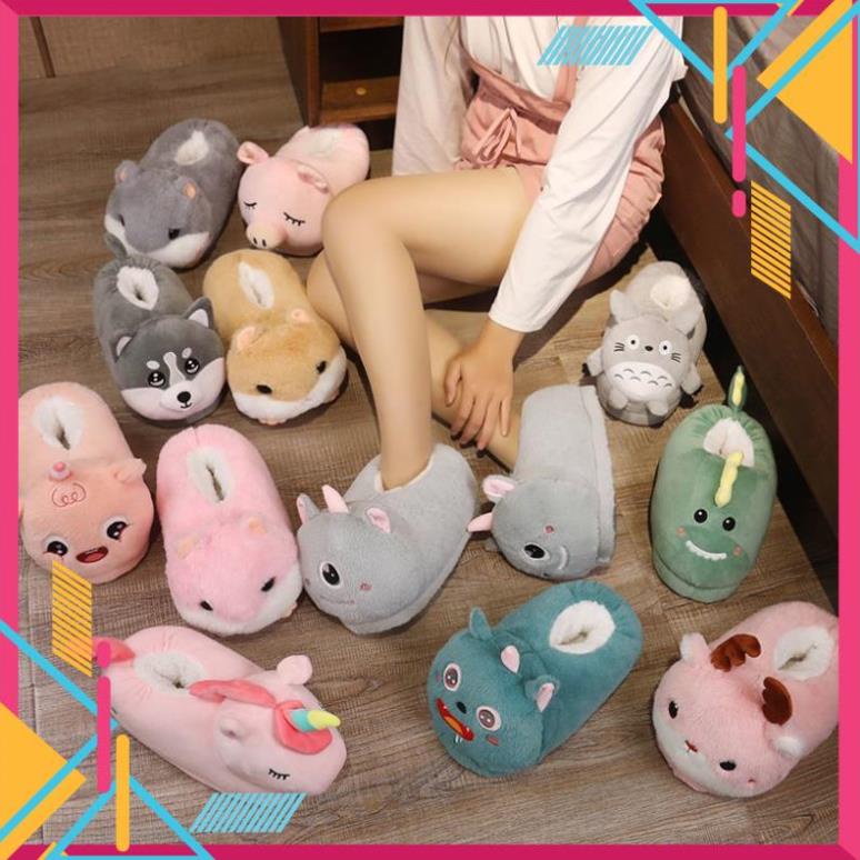 Dép Bông Đi Trong Nhà Mùa Đông Hình Chú Chuột  Dễ Thương Ấm Áp Chống Trượt 2022