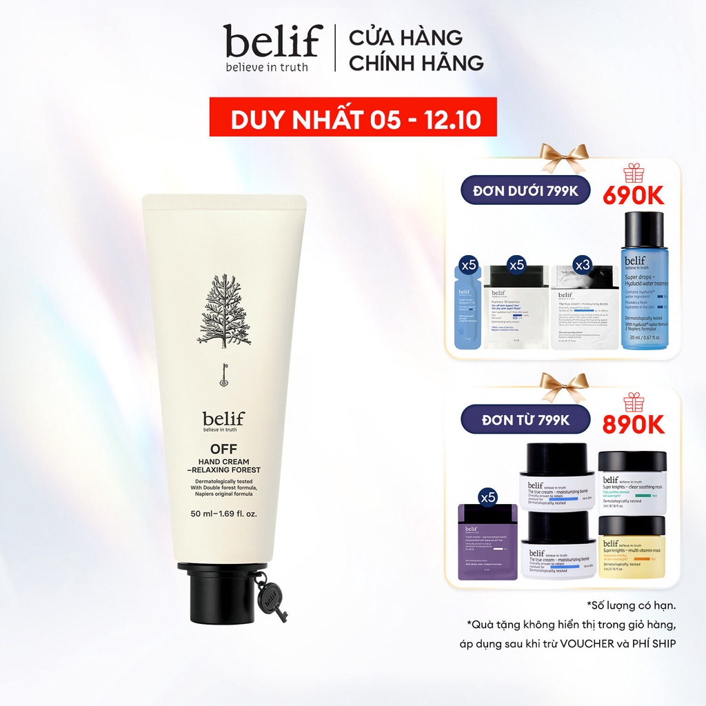 Kem dưỡng ẩm và làm dịu da tay belif Hand Cream Relaxing Forest 50ml