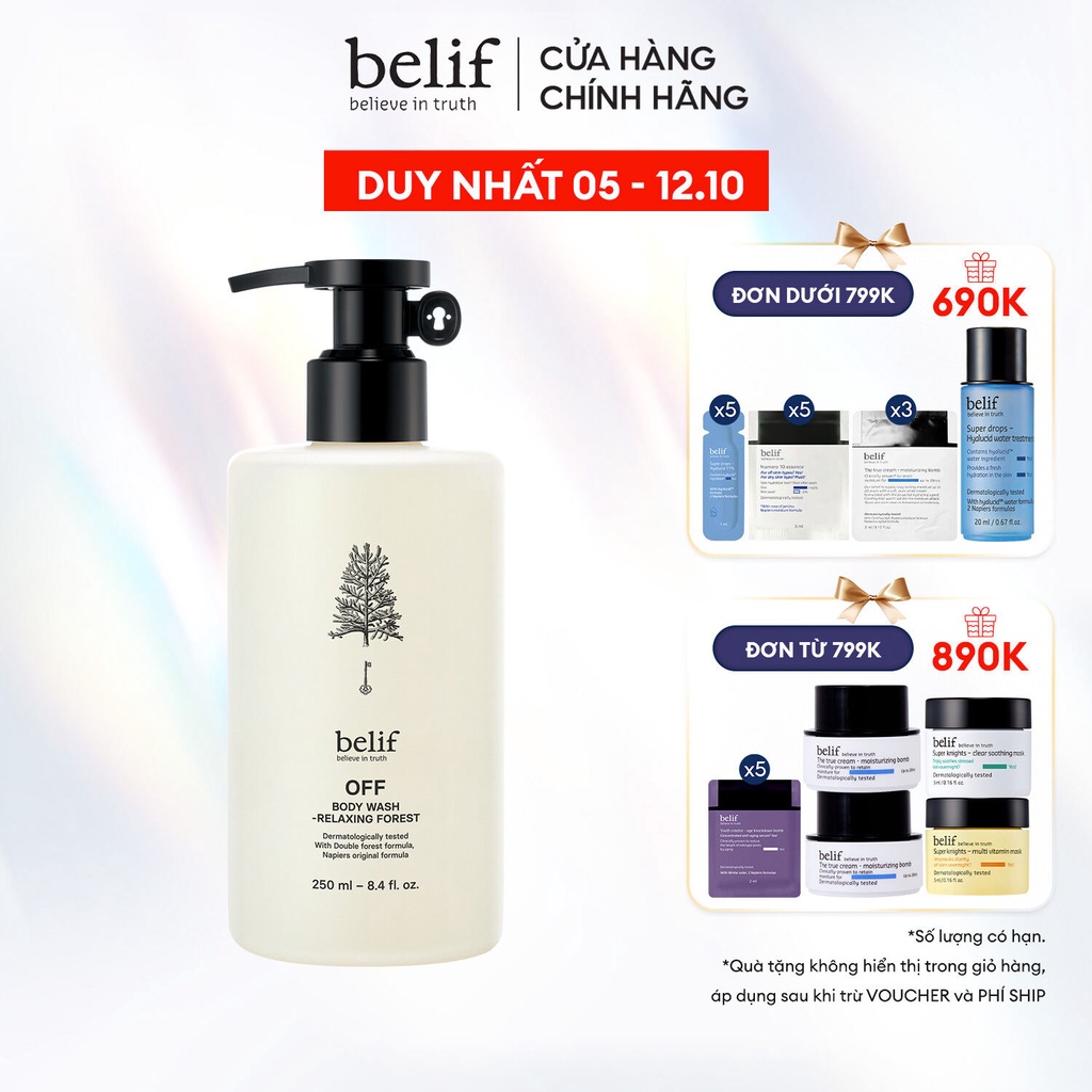 Sữa tắm dưỡng ẩm belif Body Wash Relaxing Forest 250ml