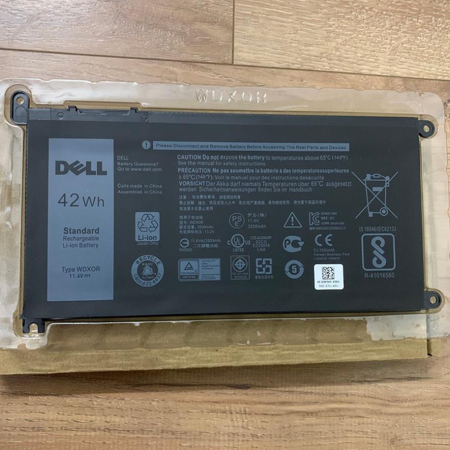 PIN ZIN DELL inspiron vostro 5567 5568 5468 7579 5480 3180 3189 3580 5368 7378 7368 5765 7569 7460 WDX0R ZIN New 100%