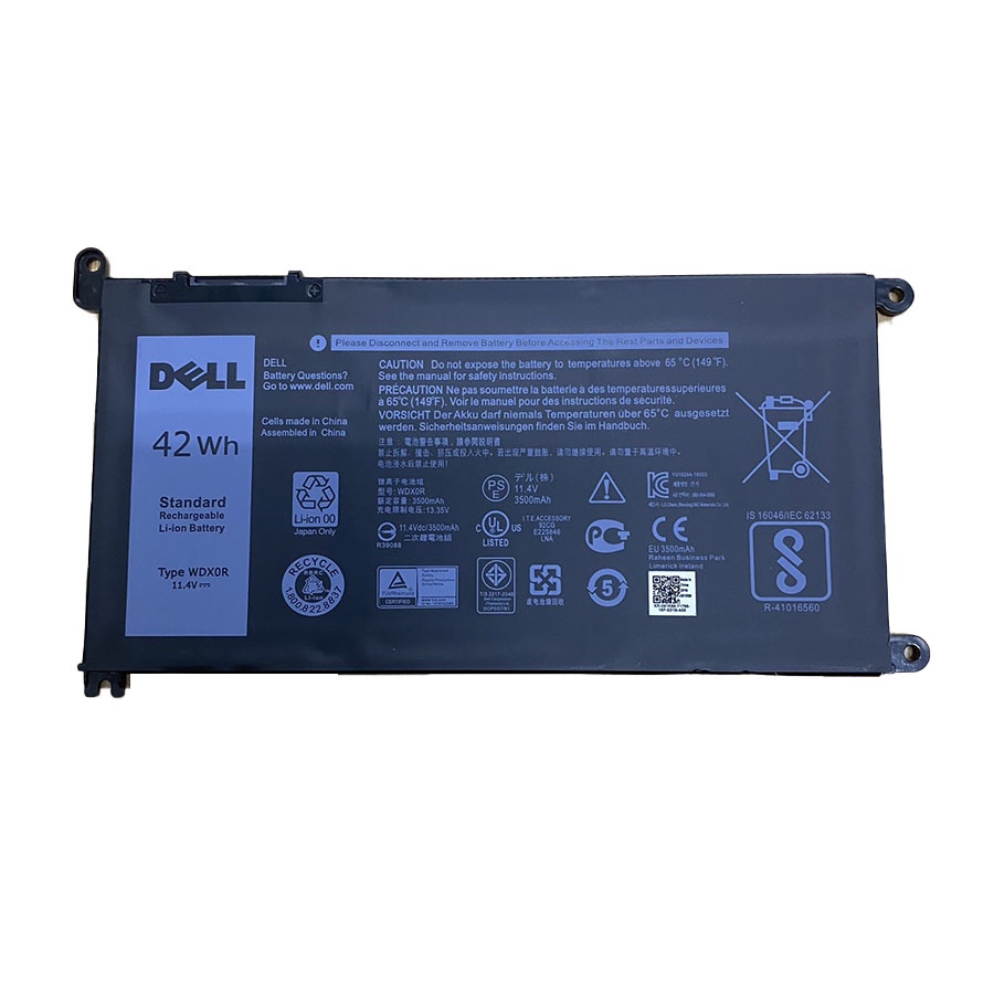 PIN ZIN DELL inspiron vostro 5567 5568 5468 7579 5480 3180 3189 3580 5368 7378 7368 5765 7569 7460 WDX0R ZIN New 100%