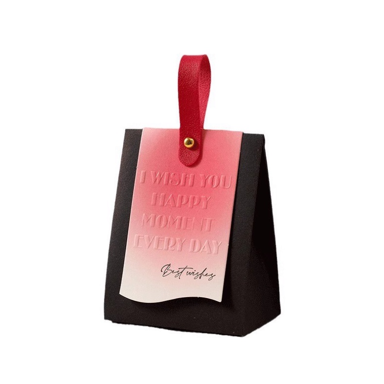 Túi hộp quà kỷ niệm mini có quai xách Wish you happy moment Hy Hy Store
