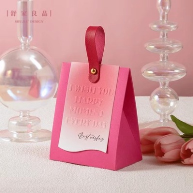 Túi hộp quà kỷ niệm mini có quai xách Wish you happy moment Hy Hy Store