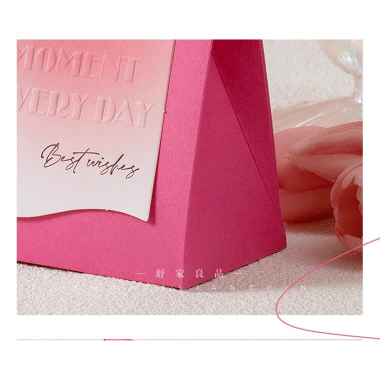 Túi hộp quà kỷ niệm mini có quai xách Wish you happy moment Hy Hy Store