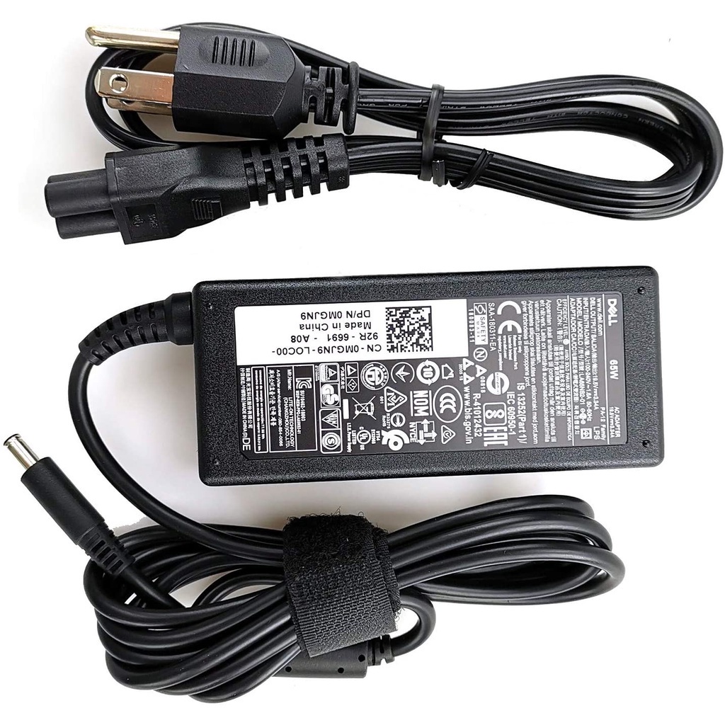 Sạc Laptop Dell 65W 19.5V 3.34A Đầu Kim Nhỏ Dùng Cho Inspiron 13 14 15,3000 5000 7000 3451 3458 5558 5559 7778 Zin New