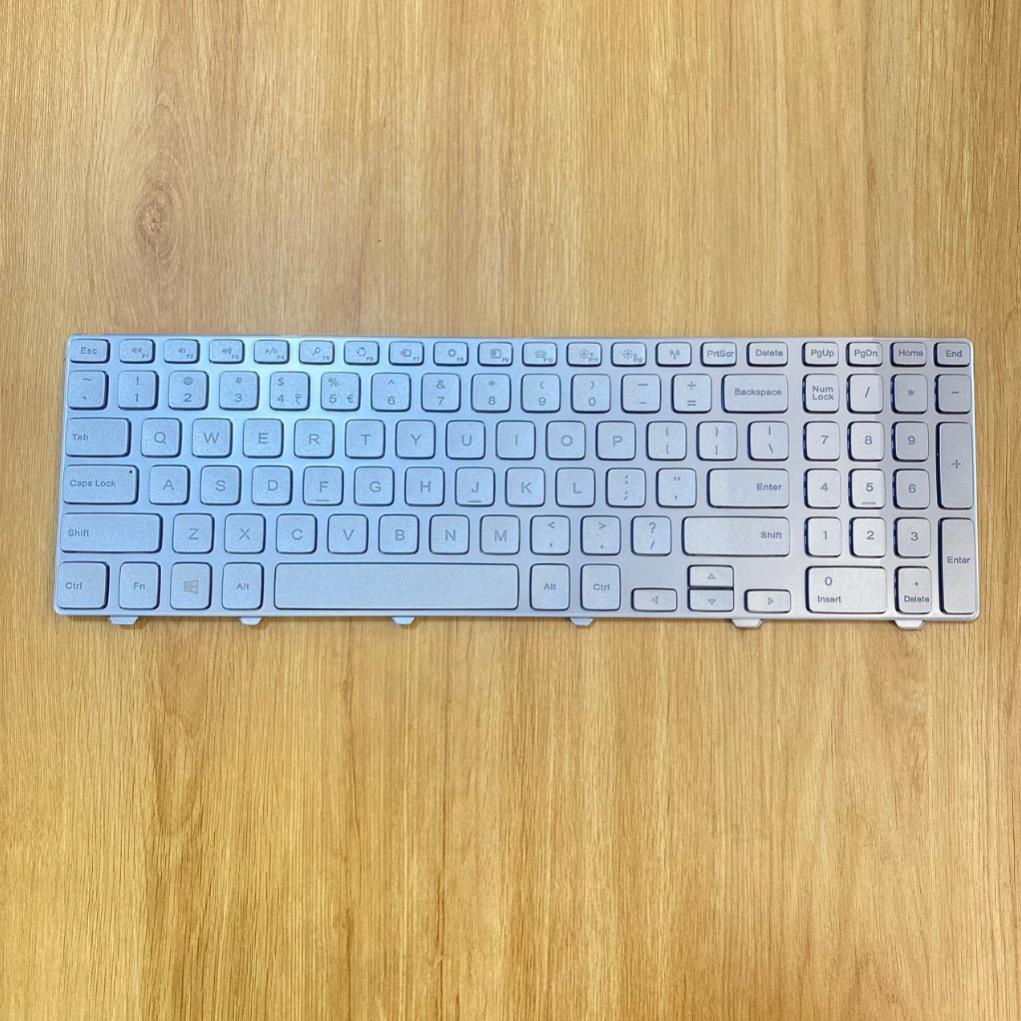 Bàn Phím Laptop Dell Inspiron 15 7000 7537 Bạc Zin Có Đèn Led Mới 100%