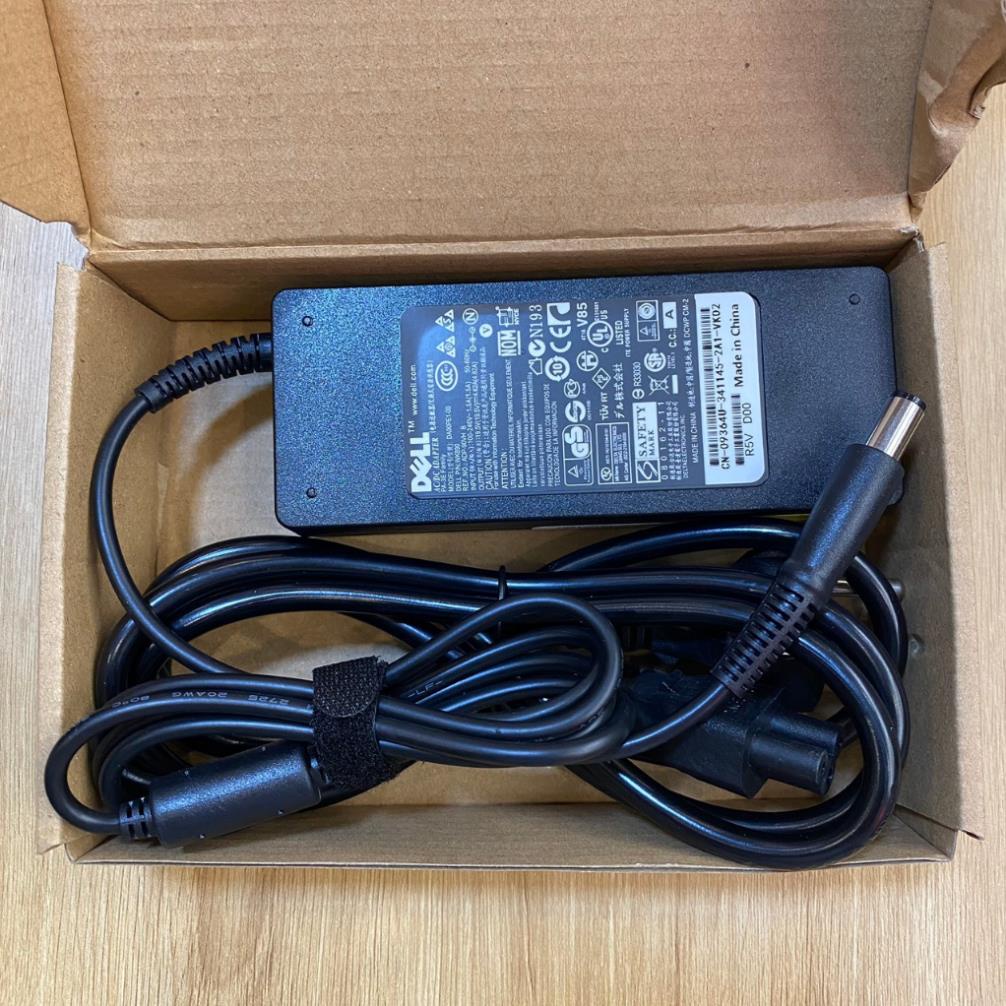 Sạc Laptop Dell 19.5V- 4.62A 90W / 19.5V- 3.34A 65W LOẠI TỐT - Sạc dell chân to / chân nhỏ - sạc máy tính dell