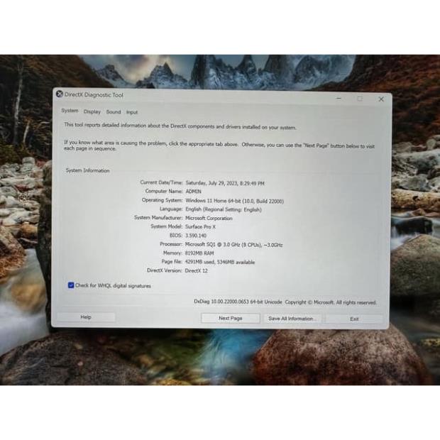 Máy tính bảng Surface Pro X SQ1 Fullbox like new | Ram 8gb Màn 12.5 inch chíp siêu khoẻ