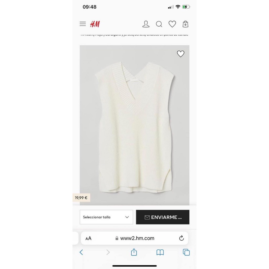 Áo len nữ Gile H.M xuất dư xịn dáng oversize