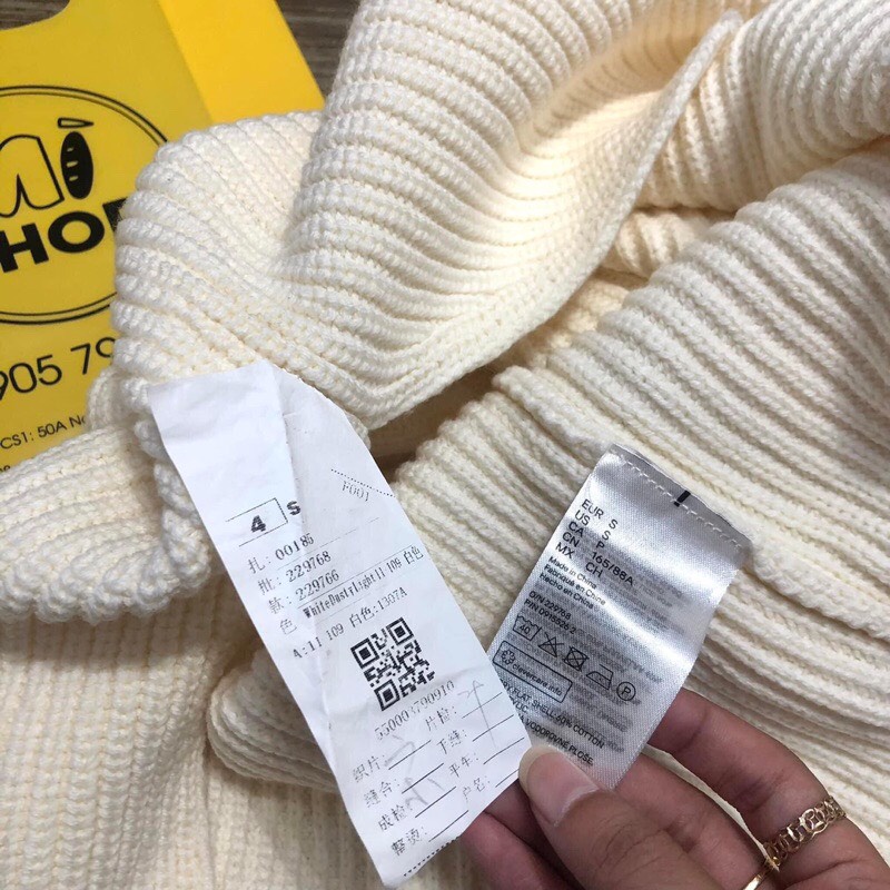 Áo len nữ Gile H.M xuất dư xịn dáng oversize