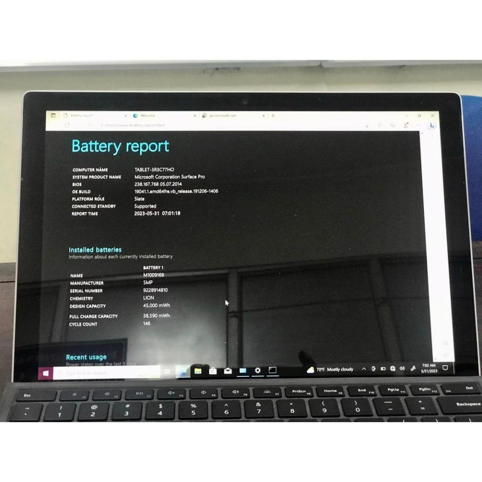 Microsoft Surface Pro 5 | Core i5/ RAM 8GB/256GB/12.3" độ phân giải 2.2k siêu nét