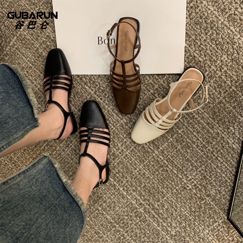 Giày Sandal Đế Bệt Thời Trang Xuân Hè 2023 Phong Cách retro Dành Cho Nữ