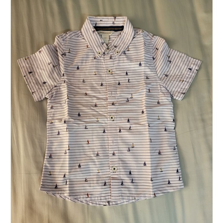 Thanh lý áo sơ mi Monsoon Auth bé trai size 3 - 4yrs