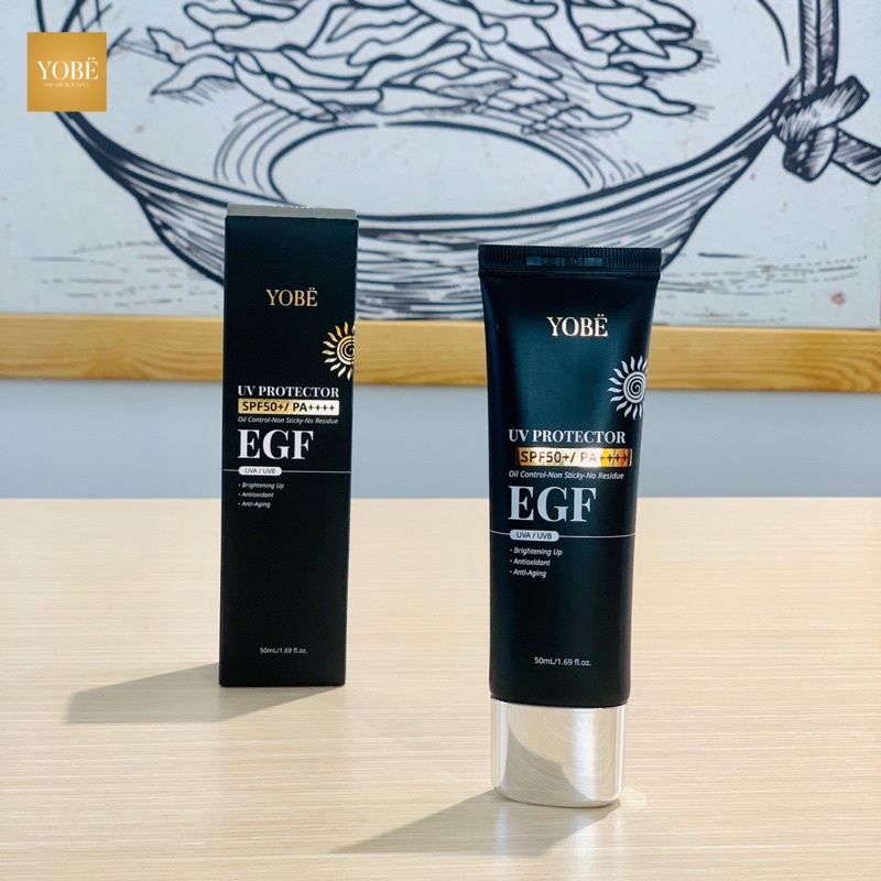 Kem Chống Nắng Dành Cho Da Dầu, Mụn Yobe EGF SPF 50+/ PA ++++ UV Protecter - Yobe 365