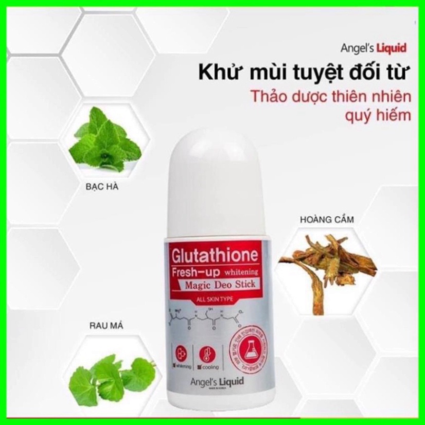 Lăn nách glutathione  lăn khử mùi glutathione mờ thâm dưỡng trắng 60ml HTR Beauty HTR Beauty
