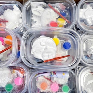  Bộ Đồ Chơi 2 Tượng Tự Tô Tại Nhà Sáng Tạo Cho Bé Trẻ Em   gồm 2 tượng - màu nước - cọ vẽ   1625BTT  