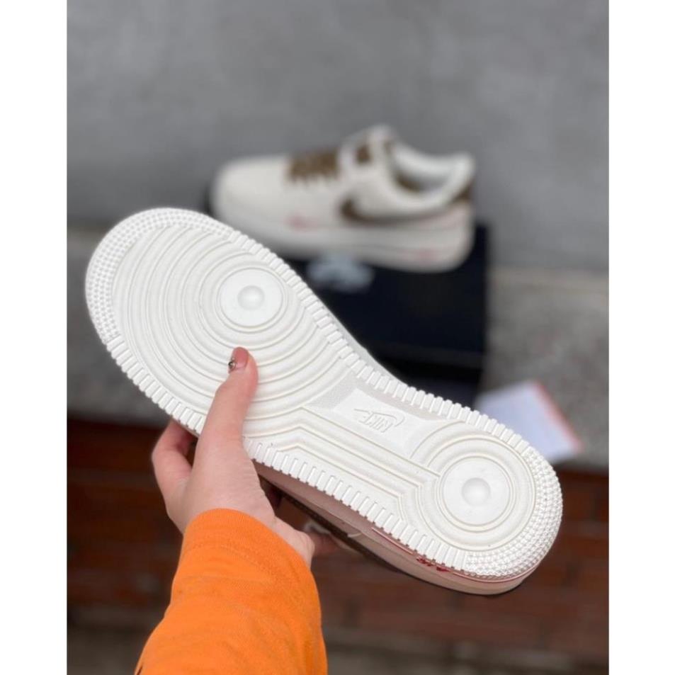 Giày Thể Thao AF1 Hottrend - Giày Sneaker Air Force 1 Vệt nâu Nam Nữ Thời Trang bán chạy