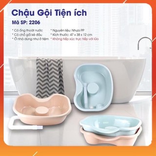 Chậu gội đầu tại giường, Chậu gội đầu tại nhà cho người già, bà bầu, trẻ nhỏ Nhựa Việt Nhật -Thau gội đầu tiện ích