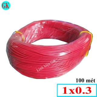 Dây điện 1x0,3 màu đỏ nhiều lõi