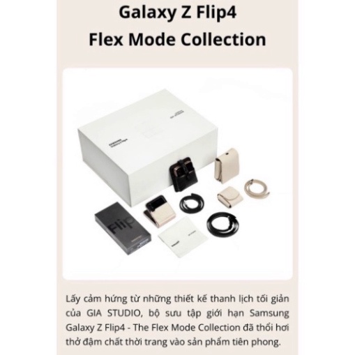 Điện thoại Samsung Galaxy Z Flip4 5G Flex Mode Collection Flip 4 Gia Studio - Hàng Chính hãng - New Seal BH 12 tháng