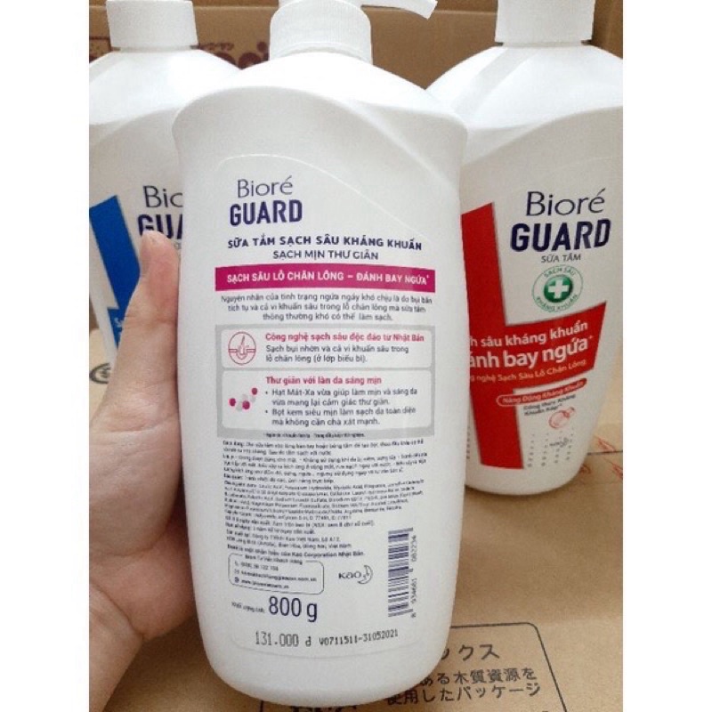 Sữa Tắm Biore 800g các loại- Mát Lạnh- Dịu Nhẹ- Thanh Mát- Năng Động