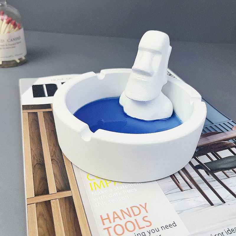 Gạt Tàn Thuốc Bằng Đá Thiết Kế Sáng Tạo Dùng Cho Phòng Khách / Trường Học