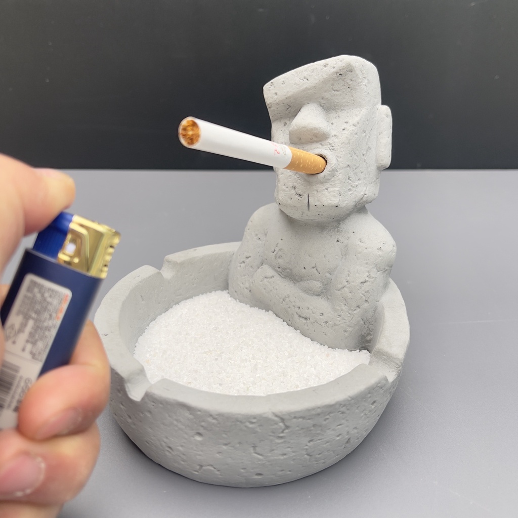 Gạt Tàn Thuốc Bằng Đá Thiết Kế Sáng Tạo Dùng Cho Phòng Khách / Trường Học