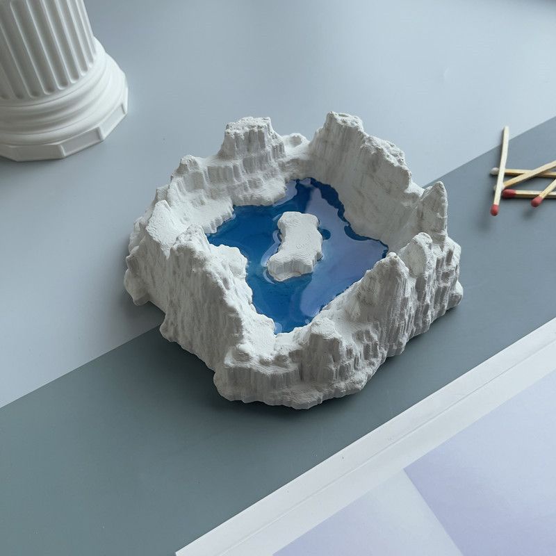 Gạt Tàn Thuốc Bằng Đá Thiết Kế Sáng Tạo Dùng Cho Phòng Khách / Trường Học