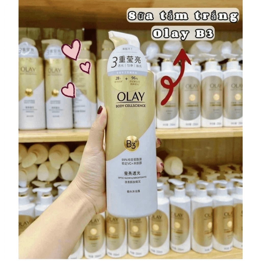 Sữa tắm OLAY B3+ Vitamin C trắng da 500ml