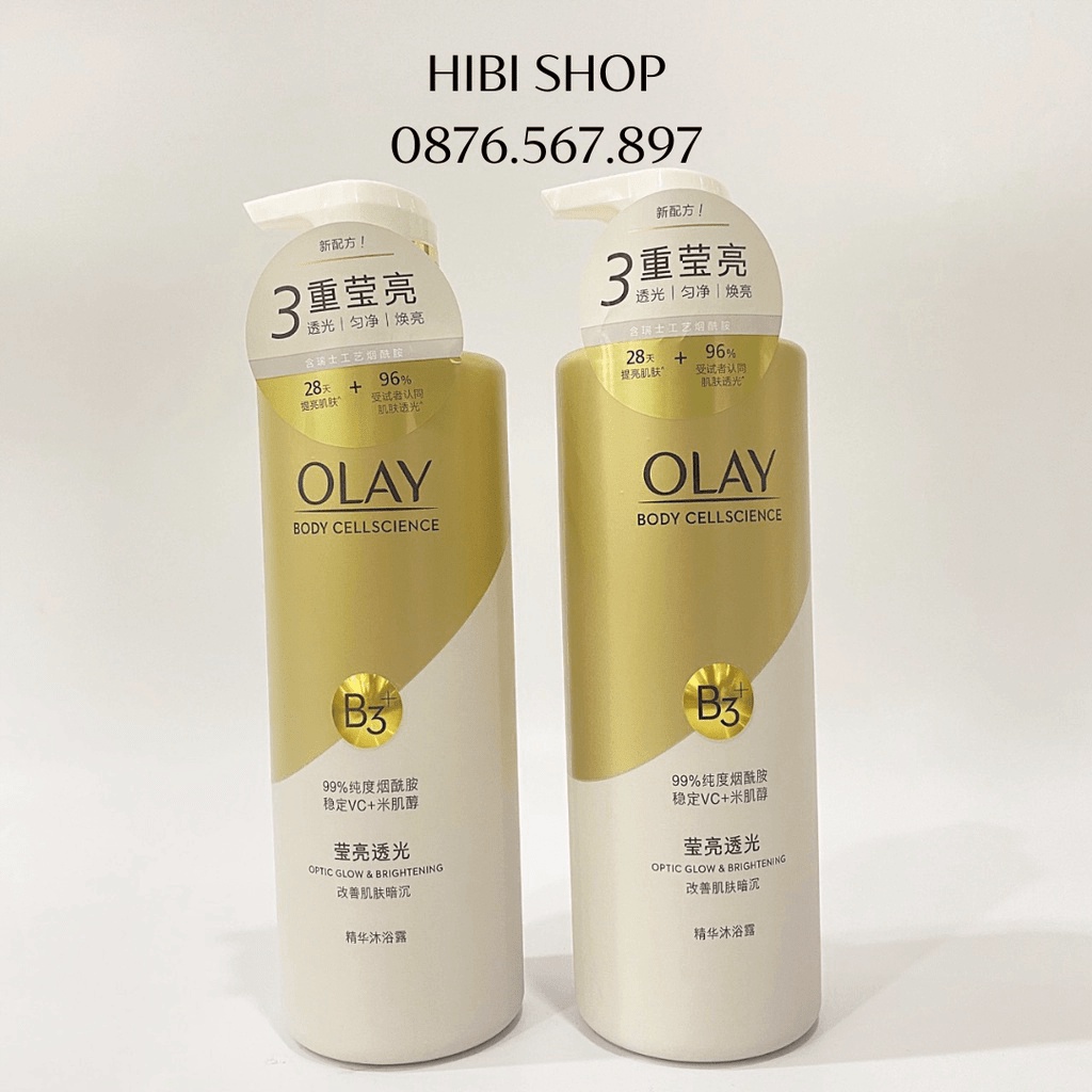 Sữa tắm OLAY B3+ Vitamin C trắng da 500ml