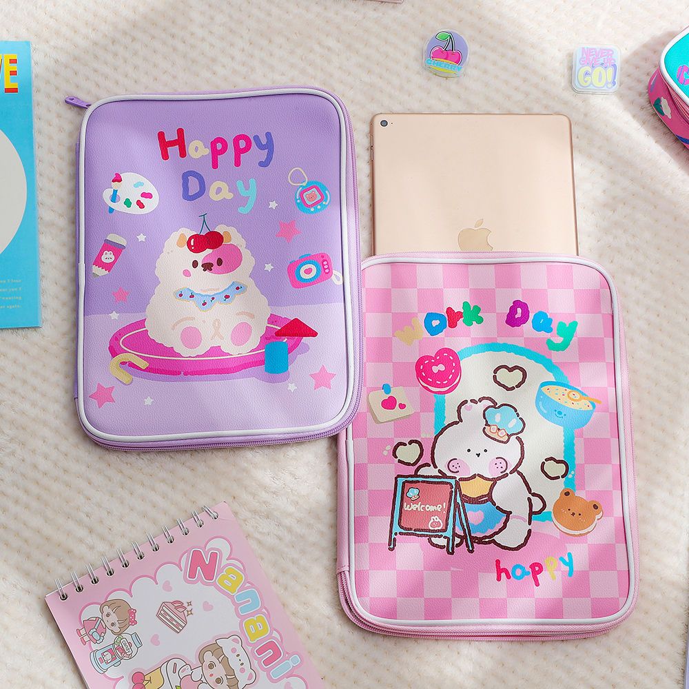 Túi Đựng Máy Tính Bảng Bằng pu Họa Tiết Hoạt Hình Dễ Thương Cho ipad 11 inch 2022 Ốp